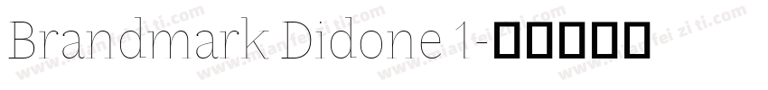 Brandmark Didone 1字体转换